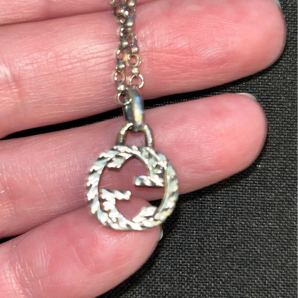 Gucci GG Silver Pendant Necklace